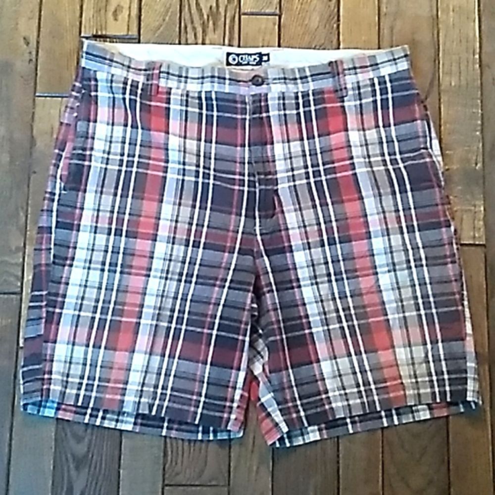 Chaps Men Plaid Shorts. Sz 36